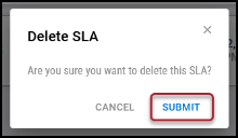 SLA Walkthrough - Delete SLA Entirely